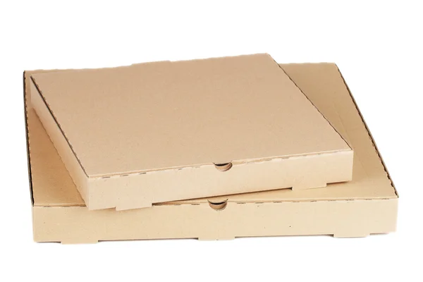 Zwei leere Pizzaschachteln — Stockfoto