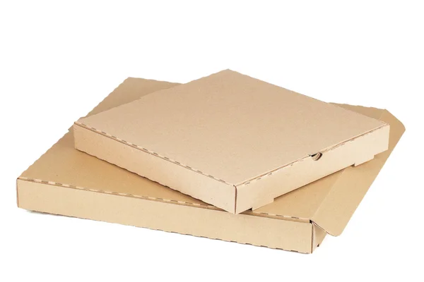 Duas caixas de pizza vazias — Fotografia de Stock