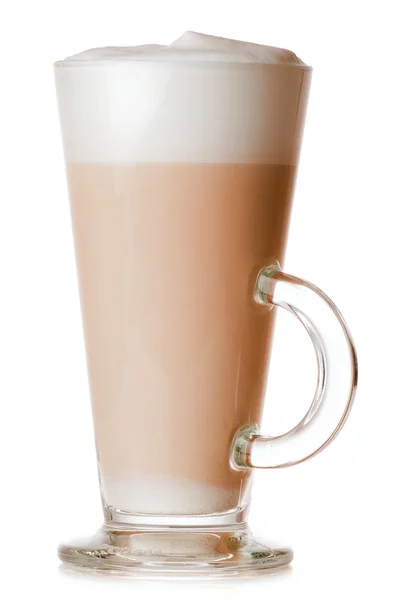 Segelas latte — Stok Foto