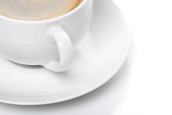 Witte koffiebeker — Stockfoto