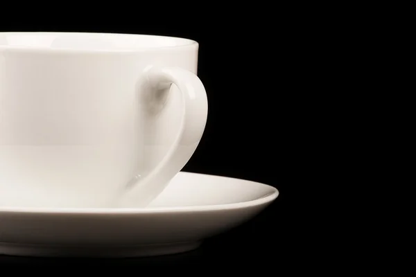White cup over black — Stock Photo, Image