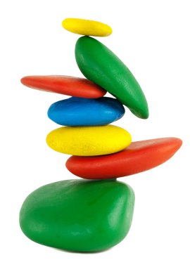 Colorfu Balancing stones clipart