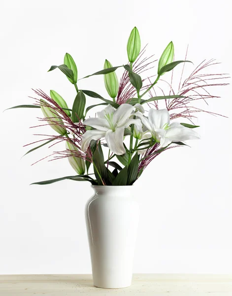 White Lily Bouquet — Stock Photo, Image