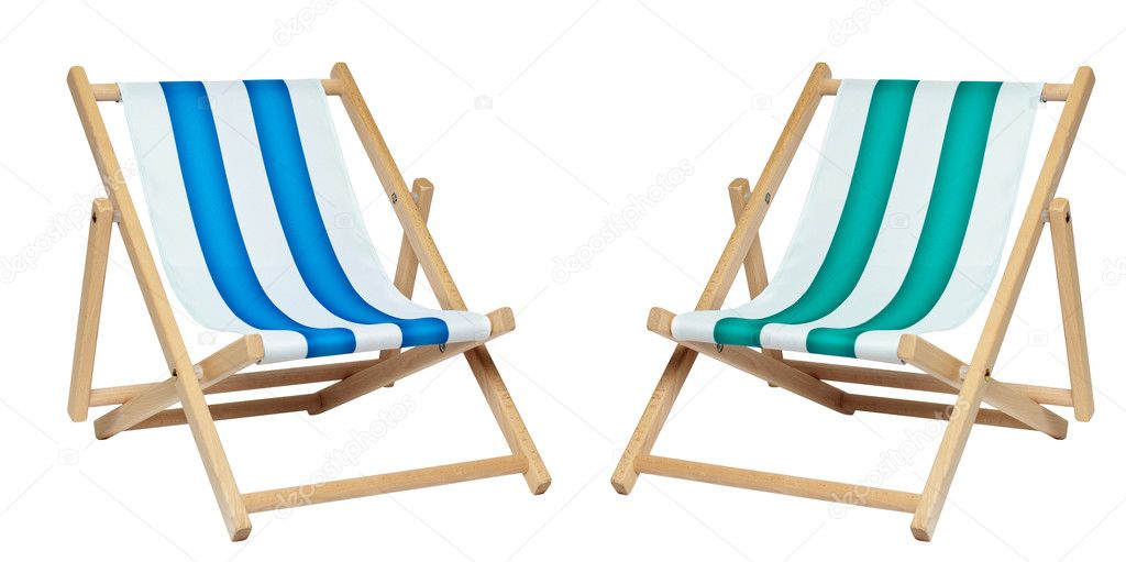 Two deckchair (with clipping path)
