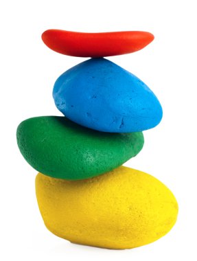 Colorful Balancing stones clipart