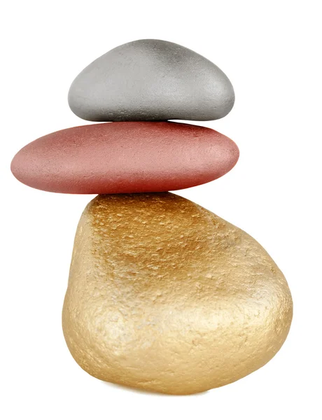 Balanceamento Nuggets de ouro — Fotografia de Stock