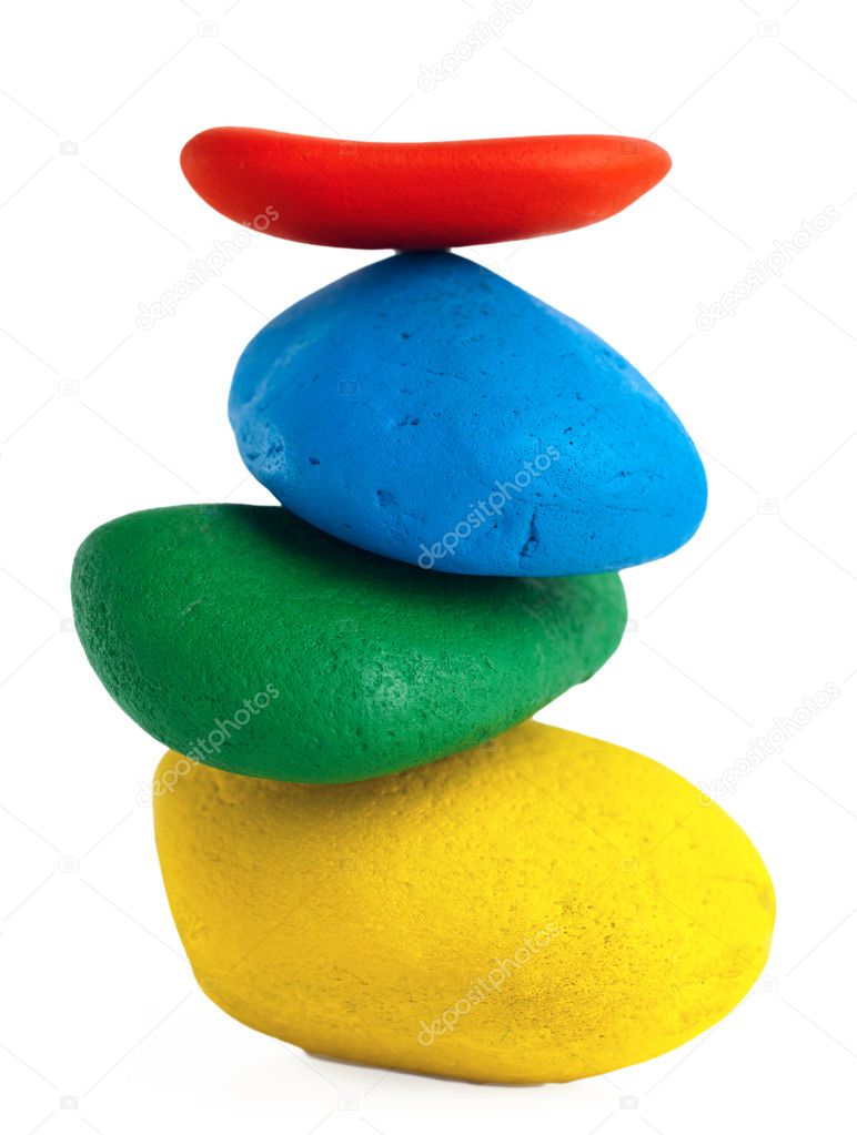 Colorful Balancing stones