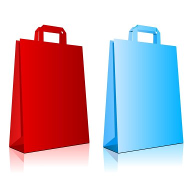  illustration of colored bags