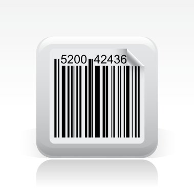  illustration of barcode single icon