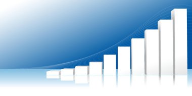  illustration of statistical graph with increasing