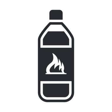  illustration of flammable bottle