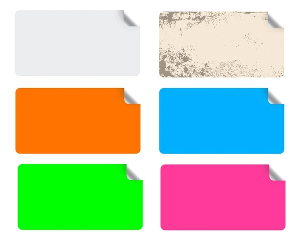 Ilustración de etiquetas de colores — Foto de Stock
