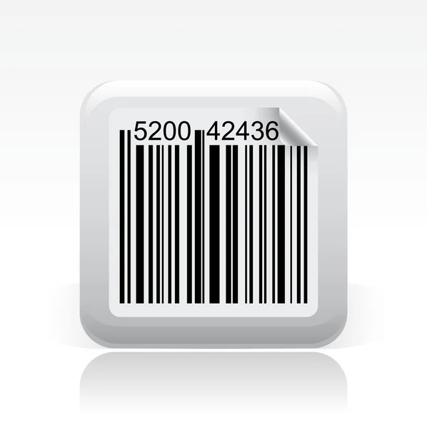 Illustration of barcode single icon — Stock Photo, Image
