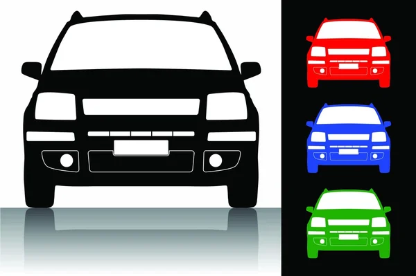 Illustration of car silhouette — Stock Photo, Image