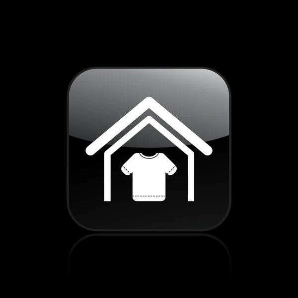 Illustrazione della moderna icona singola raffigurante una casa con il simbolo — Foto Stock