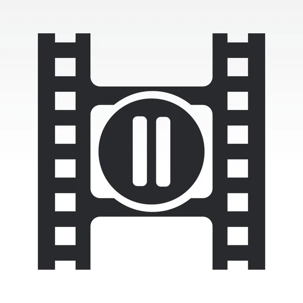 Illustration of modern icon depicting a pause button of a video play — Stockfoto
