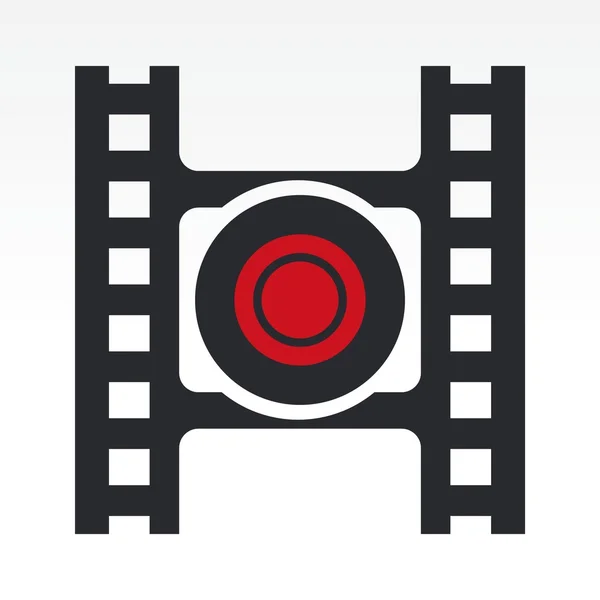 Illustration of record video button — 图库照片