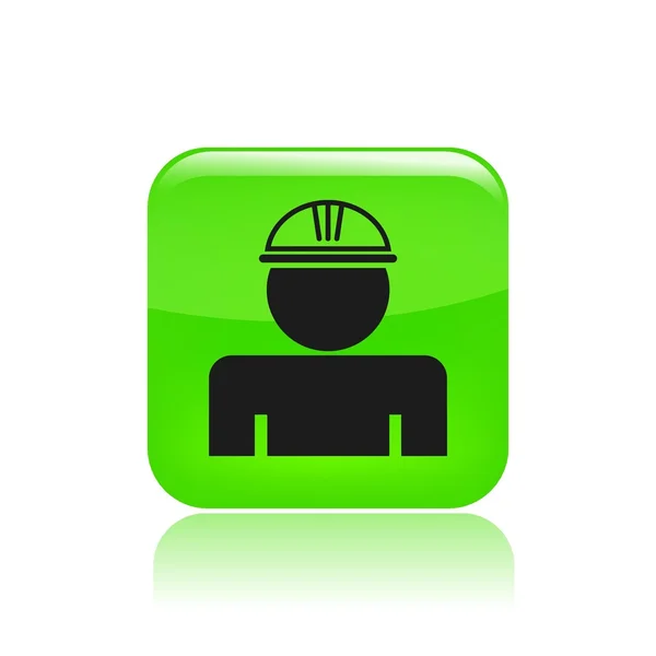 Ilustração de trabalhador com capacete — Fotografia de Stock