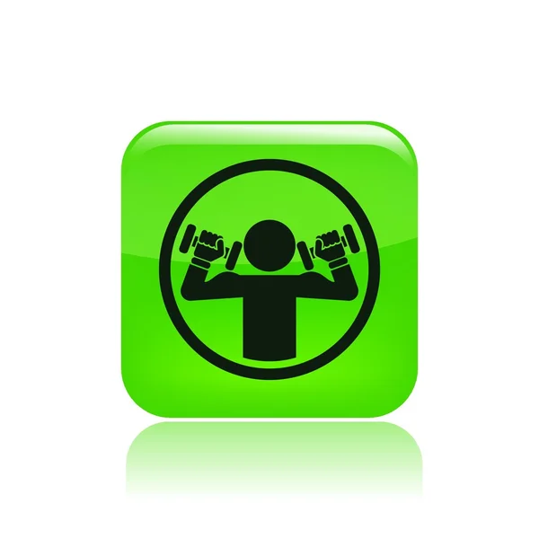 Illustration of single isolated weightlifting icon — Stock Photo, Image