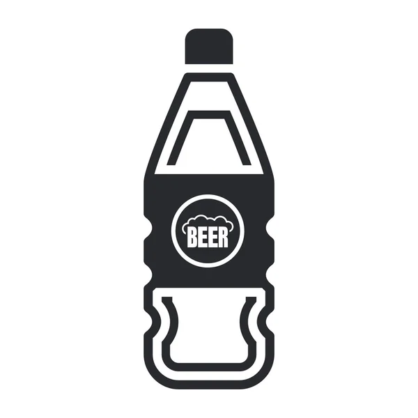 Illustration of beer bootle icon — 图库照片