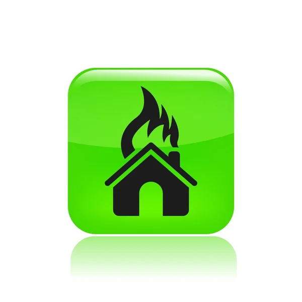 Illustration of house burning — Stockfoto