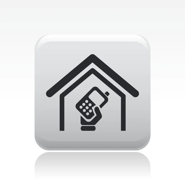 Illustration of single isolated phone icon — Stock Photo, Image