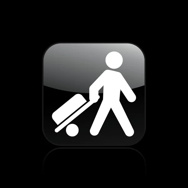 Illustration of traveler icon — Zdjęcie stockowe