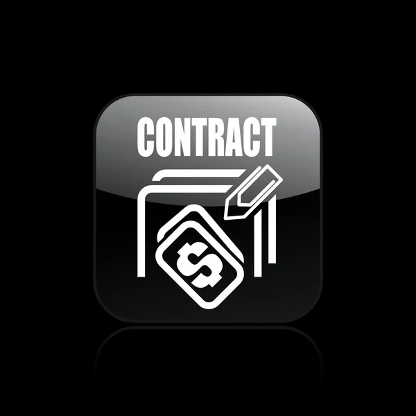 Ilustração do ícone do contrato — Fotografia de Stock
