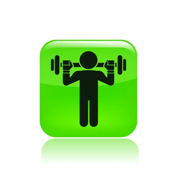 Illustration of gym icon — Stok fotoğraf
