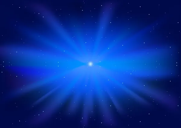 Μπλε λαμπερό αστέρι — Φωτογραφία Αρχείου