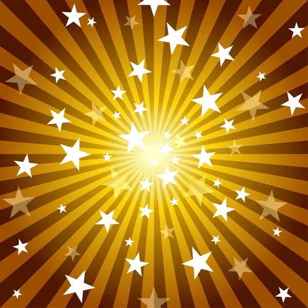Sun Rays and Stars — Stock Photo, Image