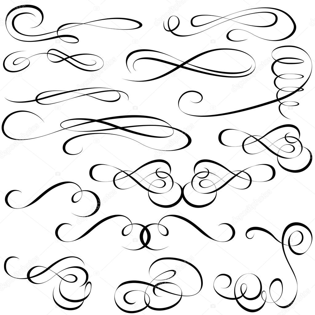 Calligraphic elements — Stock Photo © dero2010 #7275043