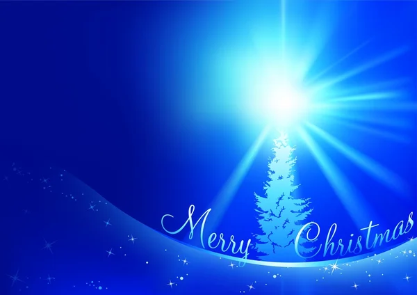 Blue Christmas Card — Stock Photo, Image
