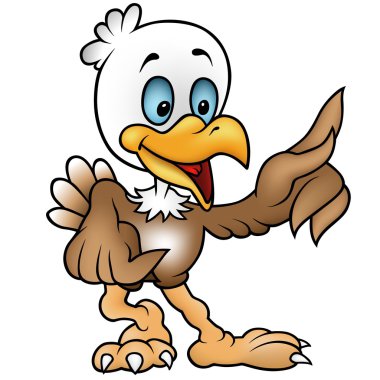 Little Bald Eagle clipart