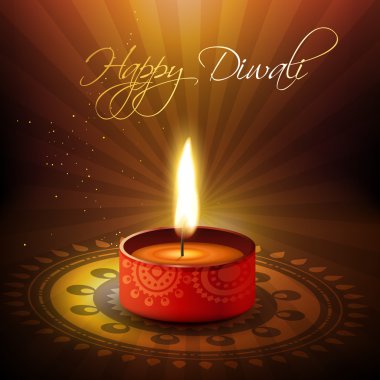 artistic diwali diya clipart