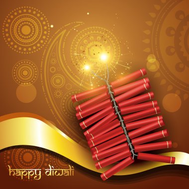 artistic diwali crackers clipart