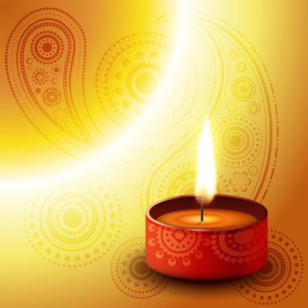 Diwali diya — Vettoriale Stock