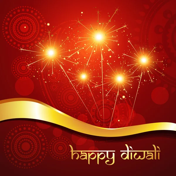 Gyönyörű hindu diwali fesztivál vektor art — Stock Vector
