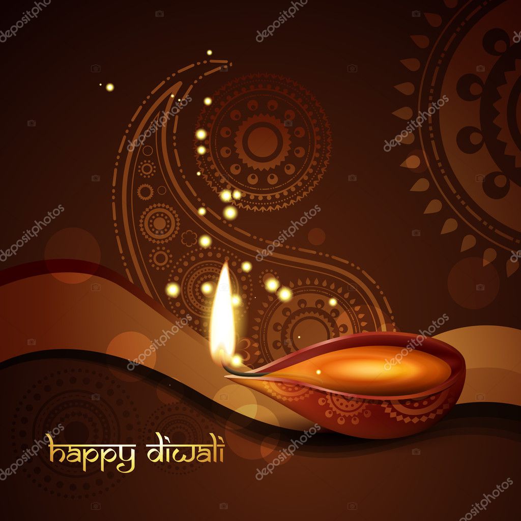 Stylish diwali background Stock Vector Image by ©pinnacleanimate #7153418