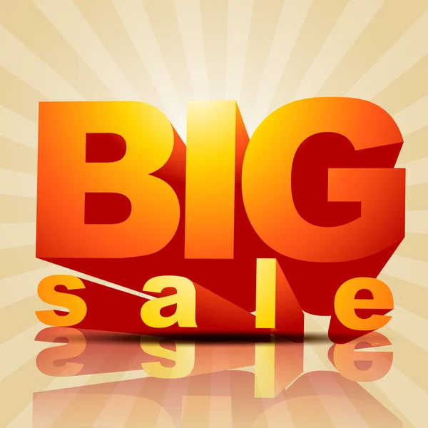 Big sale vector — Stock Vector