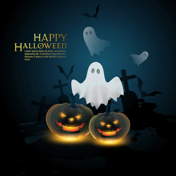 Scary halloween background — Stock Vector
