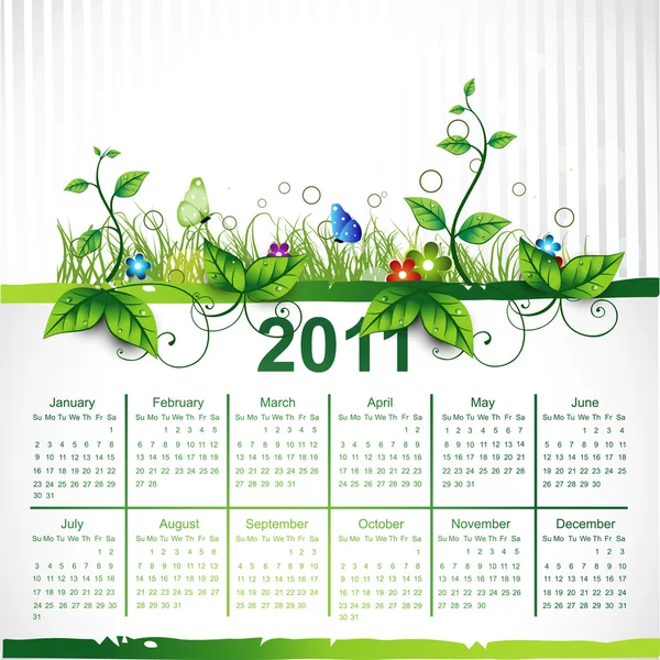 Vektorkalender — Stockvektor