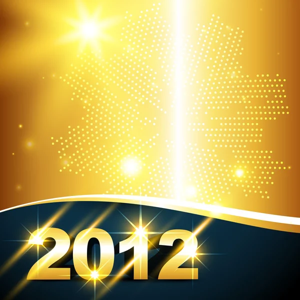 Altın yeni yıl arka plan — Stok Vektör