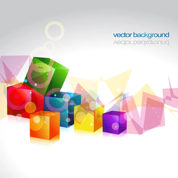 Diseño de vectores de caja multicolor — Vector de stock
