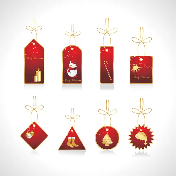 Vector conjunto de etiquetas de Navidad — Archivo Imágenes Vectoriales