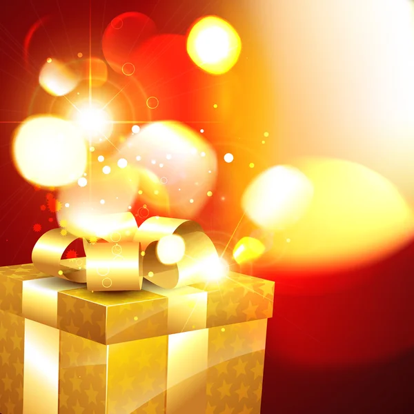 Belle boîte cadeau — Image vectorielle