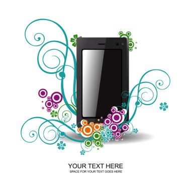 abstract phone clipart