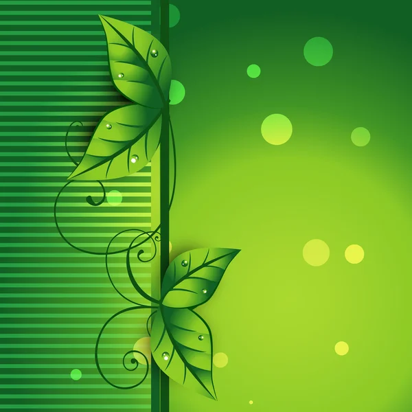 Vector leaf background — Stock Vector