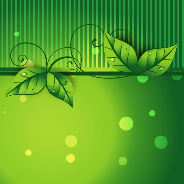 Vector leaf background — Stock Vector