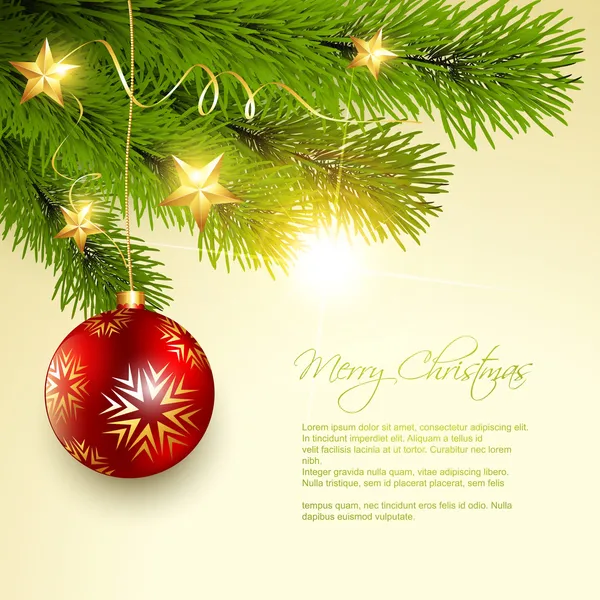 Christmas background tree — Stock Vector